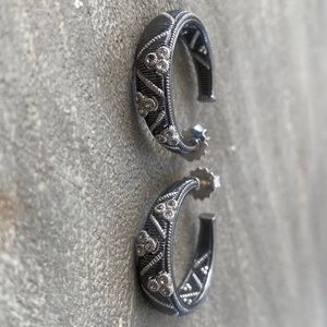 Judith Ripka hoop earrings